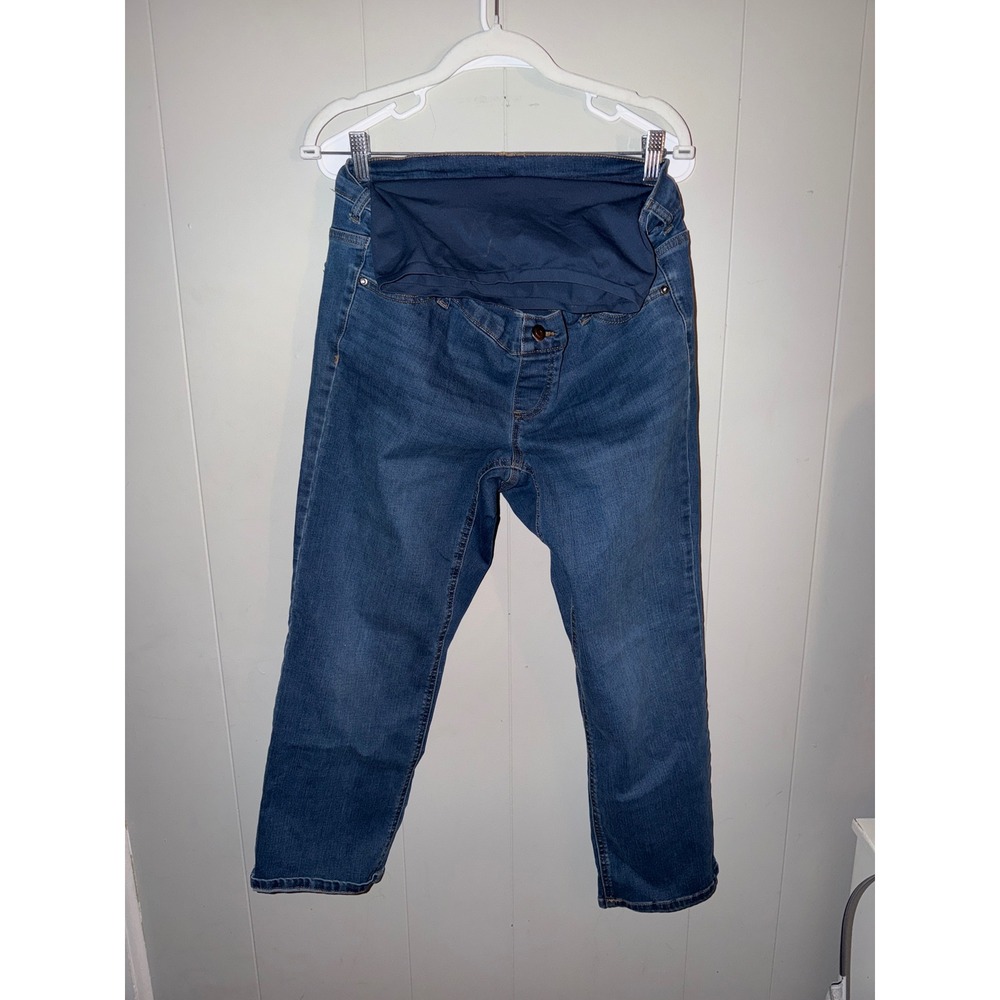 Time and Tru Maternity Straight Leg Jeans Medium Wash Blue Size Medium 8-10
